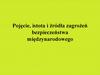 Pojęcie, istota i źródła zagrożeń bezpieczeństwa międzynarodowego