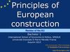 Principles of European construction