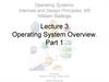 Operating System Overview. Internals and Design Principles