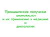 Промышленное получение аминокислот и их применение в медицине и диетологии