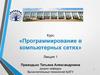 Программирование в компьютерных сетях