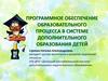 Программное обеспечение образовательного процесса в системе дополнительного образования детей