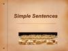 Simple Sentences