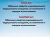 Табельные средства индивидуального медицинского оснащения, их назначение и порядок использования