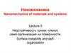 Неустойчивость тонких пленок, самоорганизация на поверхности Неустойчивость тонких пленок, самоорганизация на поверхности