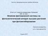 Влияние фитохромной системы на фотосинтетический аппарат высших растений при фотоингибировании