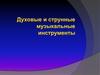 Духовые и струнные музыкальные инструменты