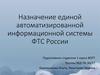 Назначение единой автоматизированной информационной системы ФТС России