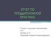 Отчет по преддипломной практике