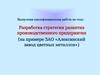 Стратегия развития производственного предприятия ЗАО «Алексинский завод цветных металлов»