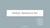 Politics: Science or Art