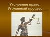 Уголовное право. Уголовный процесс