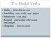 The Modal Verbs