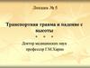 Транспортная травма и падение с высоты