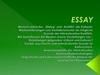 Struktur des essays