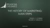 The history of marketing: main steps