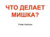 Что делает мишка? Учим глаголы
