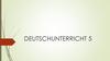 Deutschunterricht