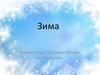 Зима. Природа зимой
