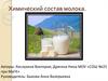 Химический состав молока