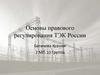 Основы правового регулирования ТЭК России