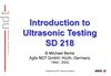 Introduction to ultrasonic testing