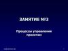Процессы управления проектом