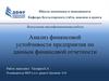 Анализ финансовой устойчивости предприятия по данным финансовой отчетности