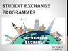 Student Exchange Programmes