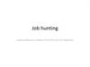 Job hunting