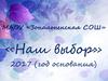 МАОУ «Зональненская СОШ». Отряд «Наш выбор»