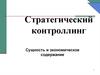 Стратегический контроллинг. Сущность и экономическое содержание