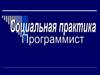 Социальная практика. Программист