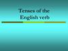 Tenses of the English verb