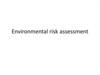 Environmental risk assessment