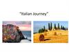 Italian Journey