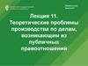 Теоретические проблемы производства по делам, возникающим из публичных правоотношений