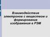 Взаимодействие электронов с веществом и формирование изображения в РЭМ