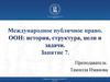 Международное публичное право. ООН: история, структура, цели и задачи