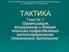 Организация, вооружение и боевая техника подразделений мотострелкового (танкового) батальона