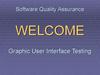 Software Quality Assurance. Graphic User Interface Testing