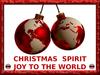 Christmas spirit joy to the world