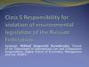 Responsibility for violation of environmental legislation of the Russian Federation
