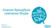 Анализ брендбука компании Skype