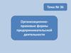 Организационно-правовые формы предпринимательской деятельности