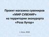 Проект магазина сувениров «МИР СУВЕНИР» на территории экокурорта «Роза Хутор»