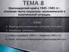 Краснодарский край в 1945-1985 годах: основные черты социально-экономической и политической ситуации