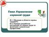 Управление охраной труда
