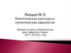 Политическая культура и политическая идеология