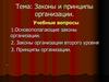 Законы и принципы организации